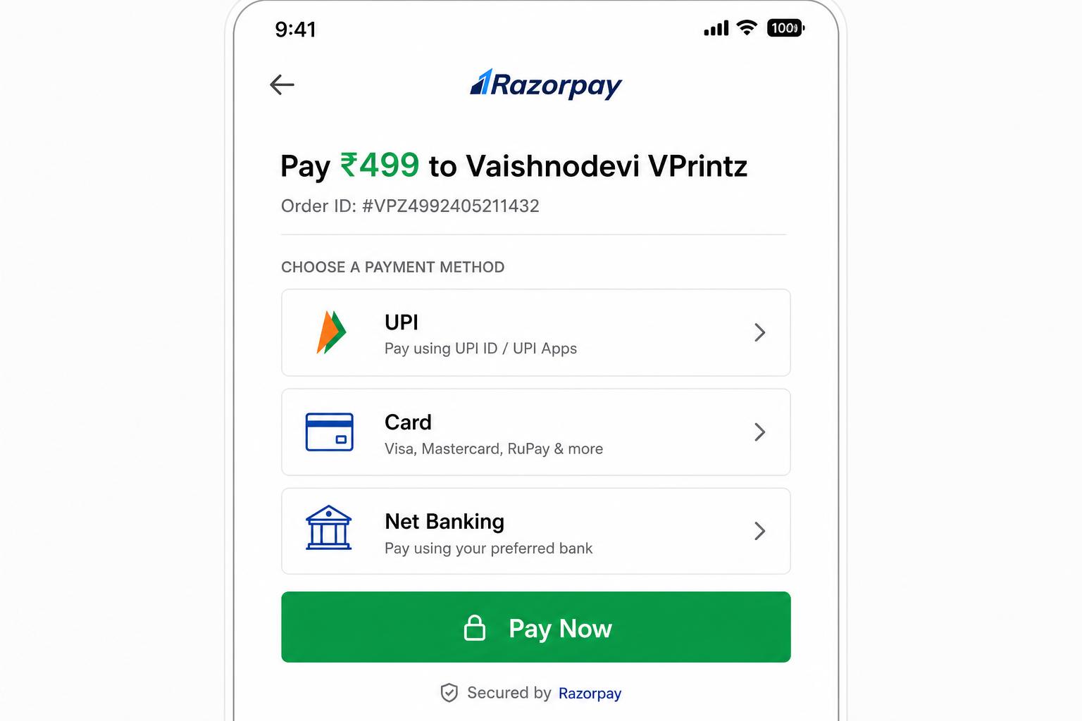 4. Pay UPI / COD